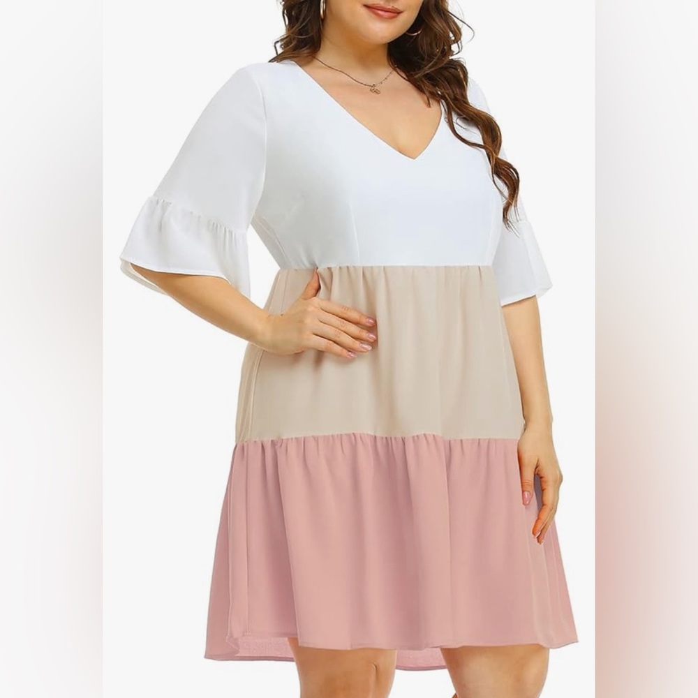 NWTS! Pinup Fashion Women's Plus Size Summer Tunic Dress Babydoll 🌞